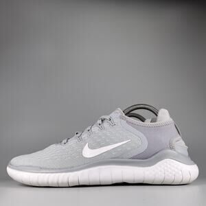 Nike Free RN 2018 Womens Size 10 Gray White Athletic Running Shoes Sneakers GUC
